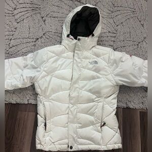 The north face coat white x small